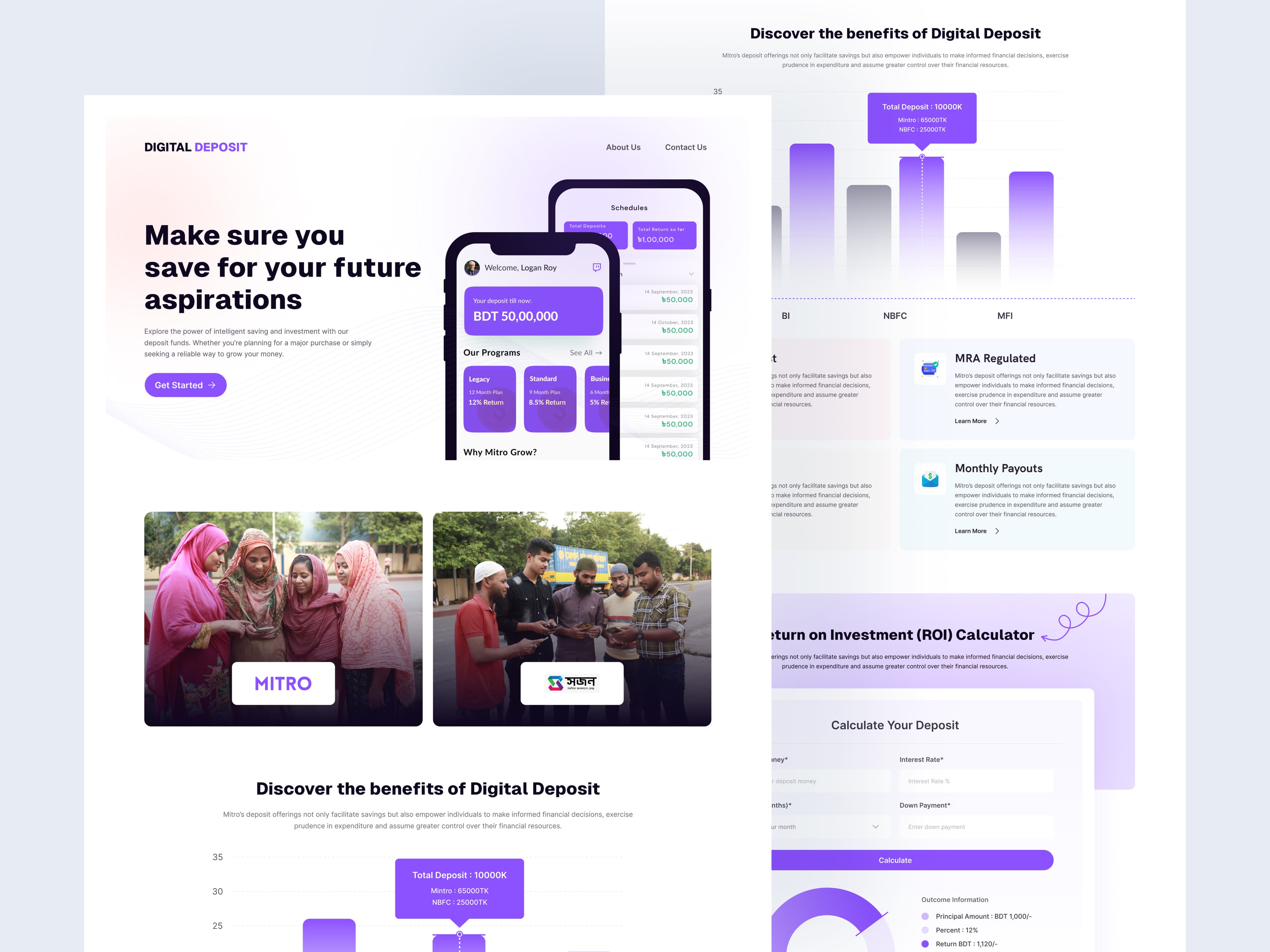Digital Deposit Website Design