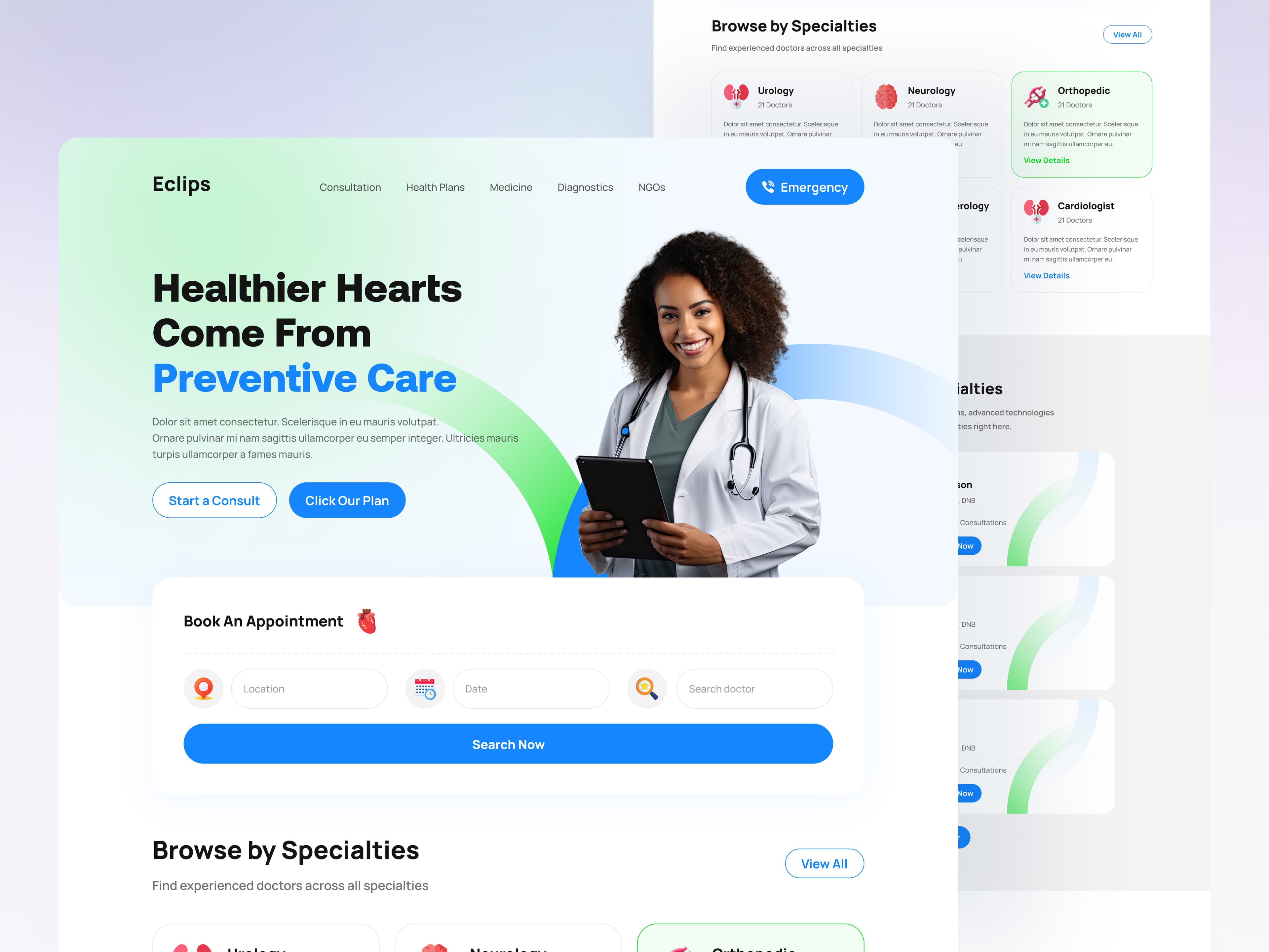 Eclips Medical Website Design